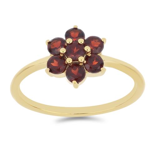 BUY 925 SILVER WITH GARNET GEMATONE RING 
